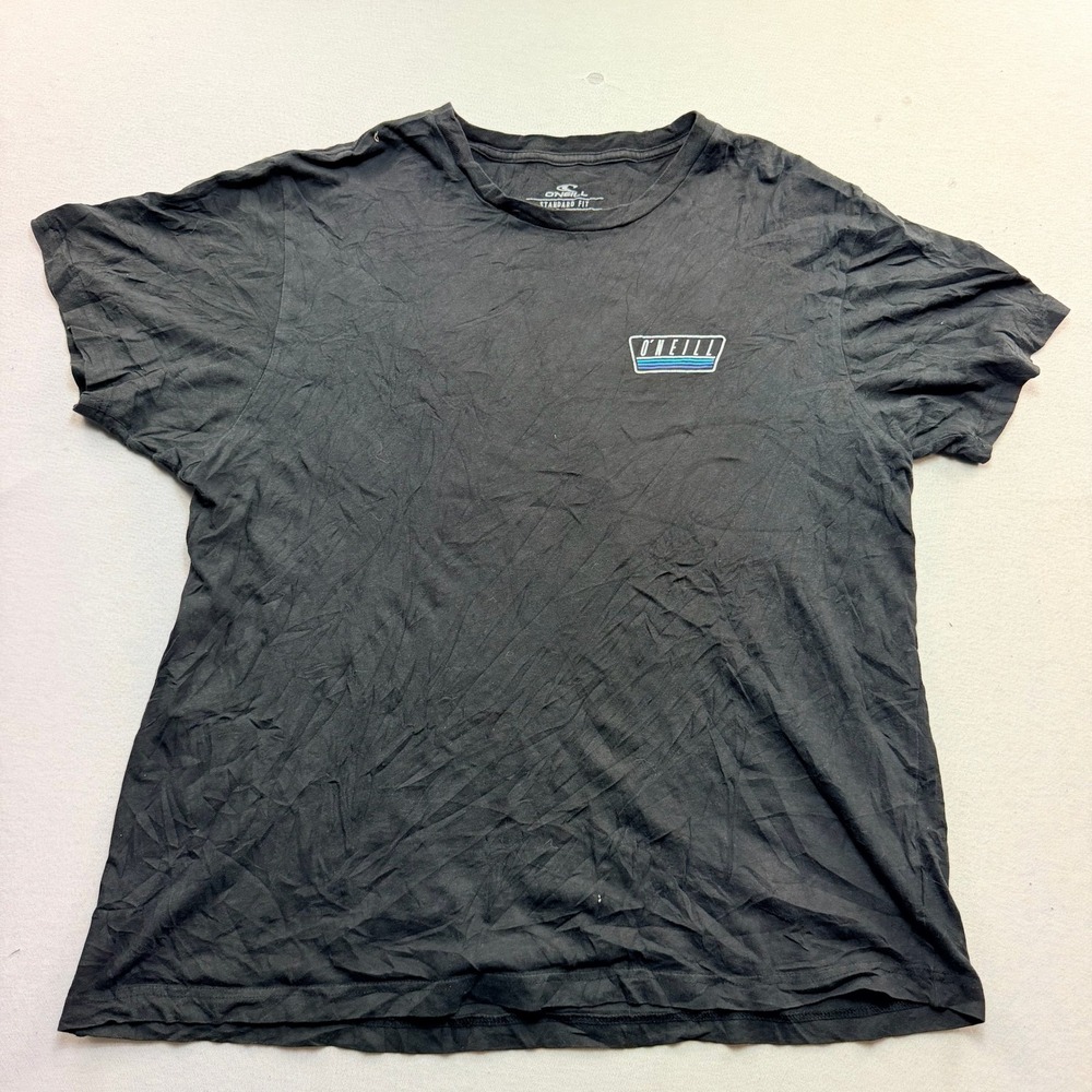 O'Neill T-Shirt Mens X-Large Black Excellent Graphic Logo Surf Tee